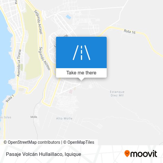 Pasaje Volcán Hullaillaco map