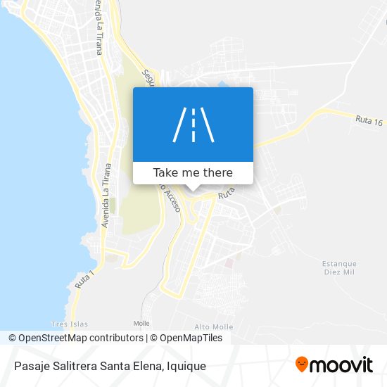 Pasaje Salitrera Santa Elena map