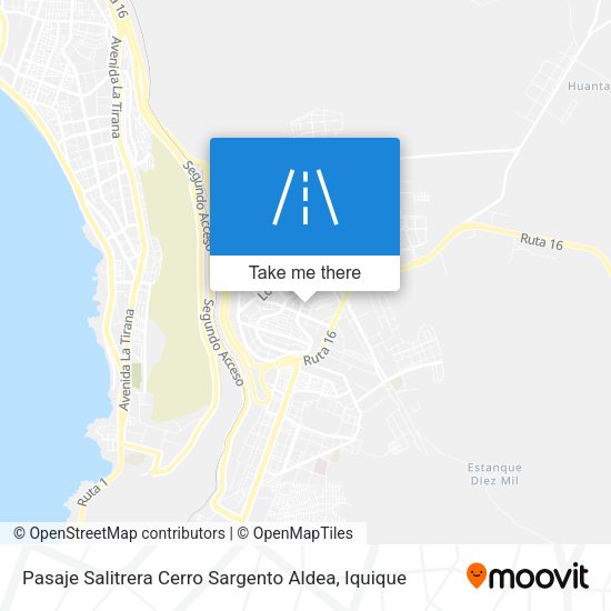 Pasaje Salitrera Cerro Sargento Aldea map
