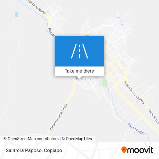 Salitrera Paposo map