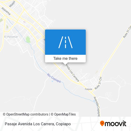 Mapa de Pasaje Avenida Los Carrera