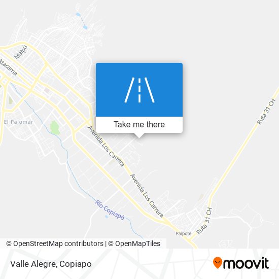 Valle Alegre map