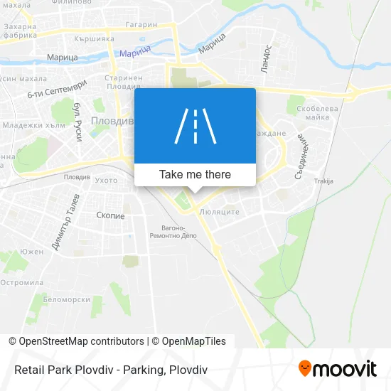 Карта Retail Park Plovdiv - Parking