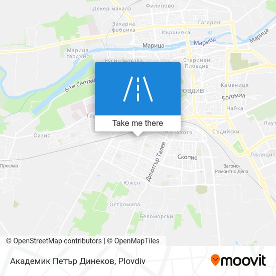 Академик Петър Динеков map