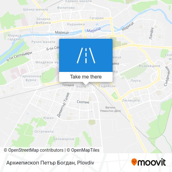Архиепископ Петър Богдан map