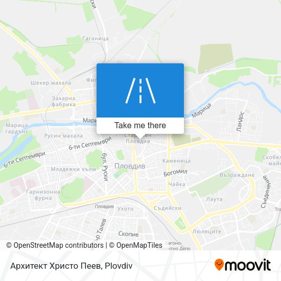 Архитект Христо Пеев map