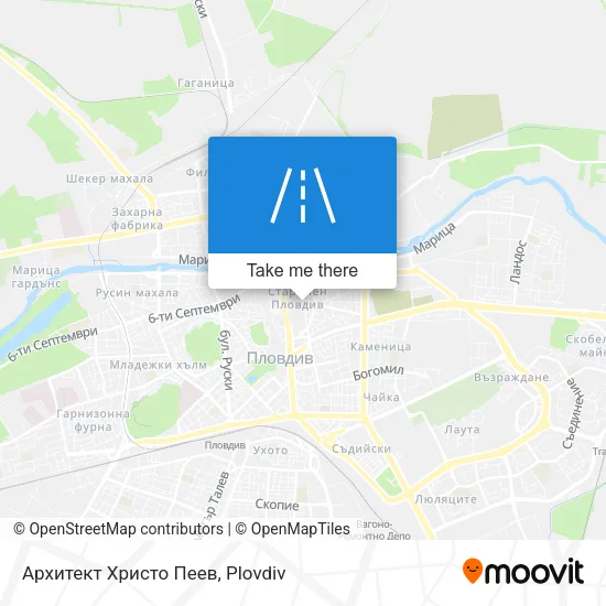 Карта Архитект Христо Пеев