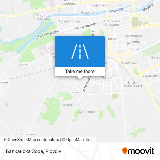 Карта Балканска Зора