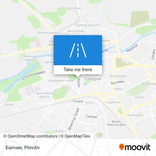 Балчик map