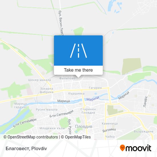 Благовест map