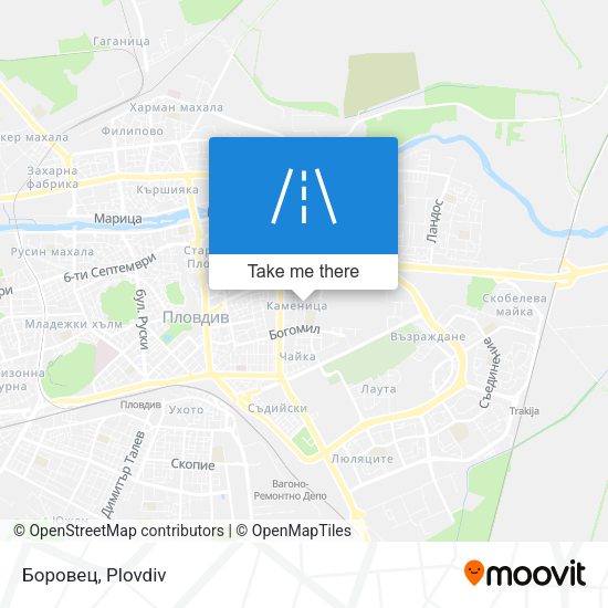 Боровец map
