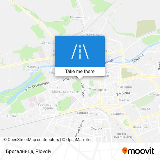 Брегалница map