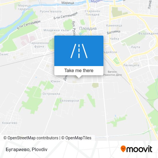 Бугариево map