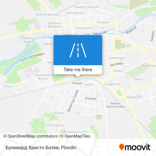 Булевард Христо Ботев map