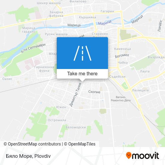 Бяло Море map
