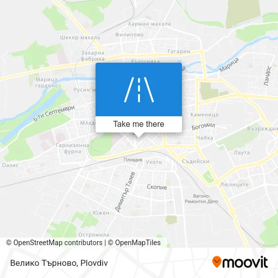 Карта Велико Търново