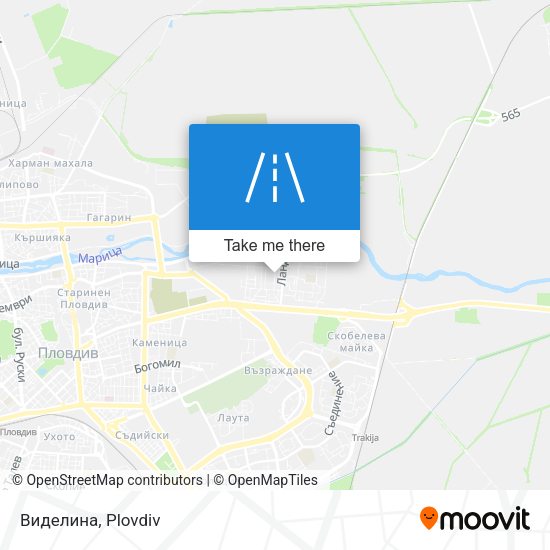 Виделина map