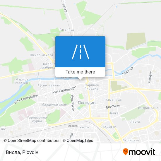 Висла map