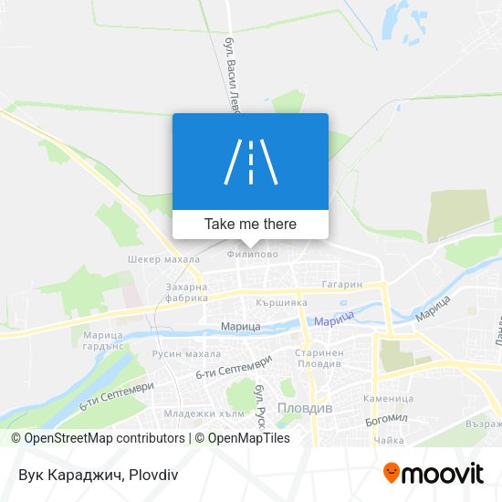 Карта Вук Караджич
