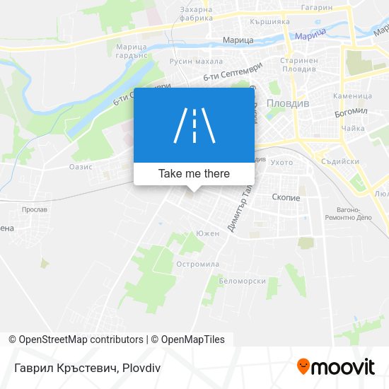 Гаврил Кръстевич map