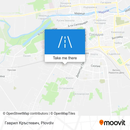 Карта Гаврил Кръстевич