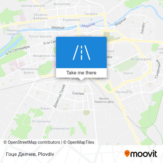 Гоце Делчев map