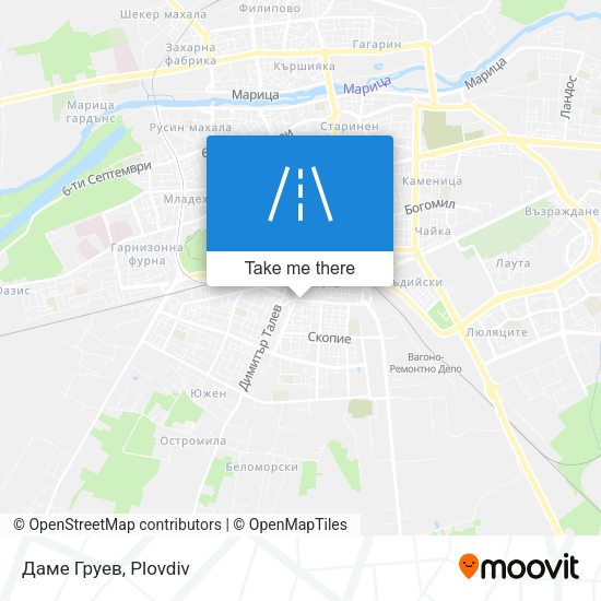 Даме Груев map