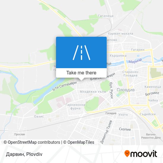 Дарвин map