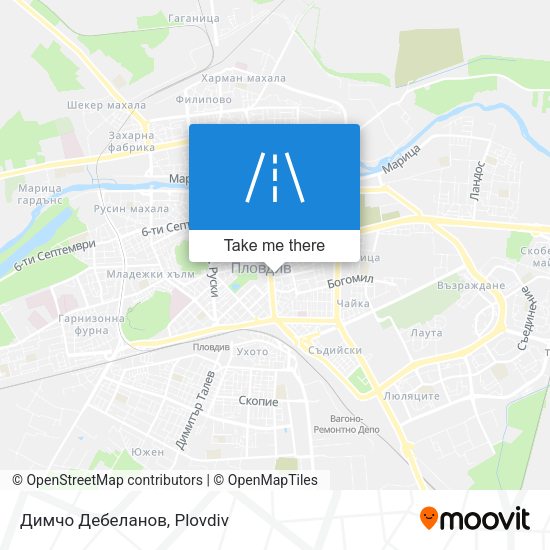 Карта Димчо Дебеланов