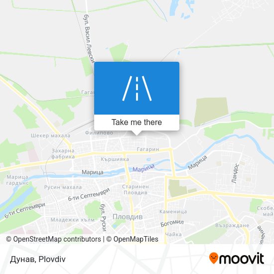Дунав map