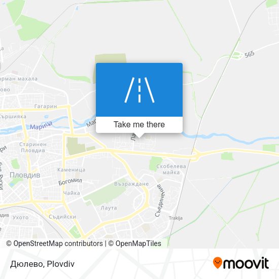 Дюлево map
