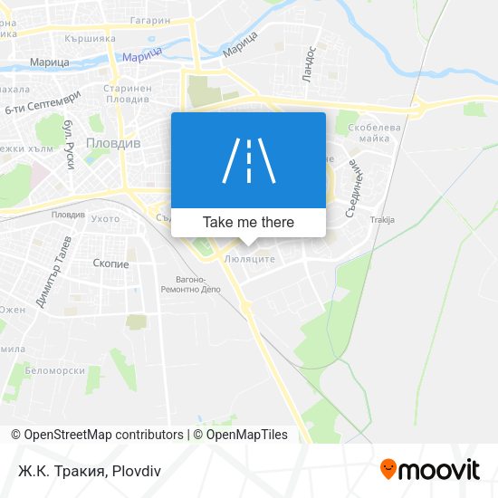 Ж.К. Тракия map