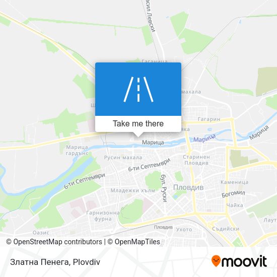 Златна Пенега map