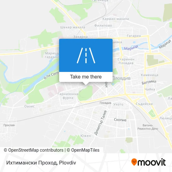 Карта Ихтимански Проход