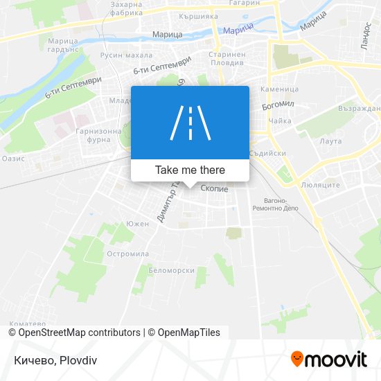 Кичево map