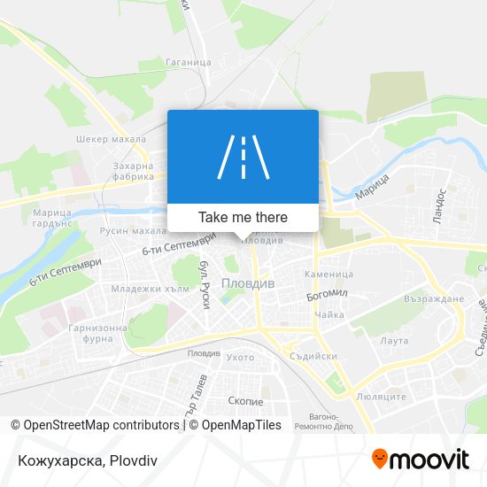 Кожухарска map
