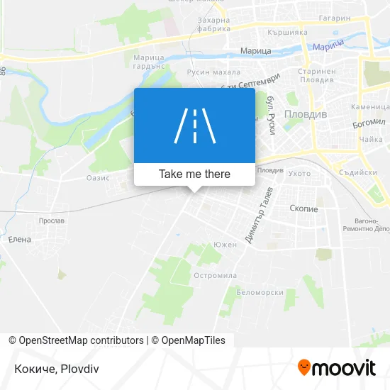 Карта Кокиче