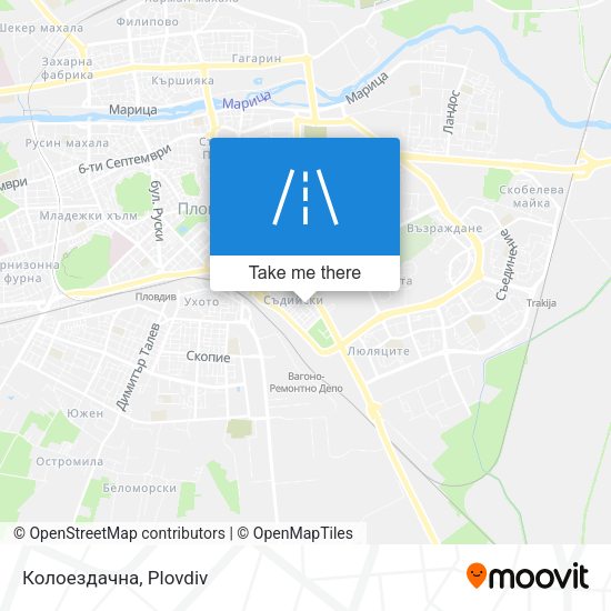 Колоездачна map