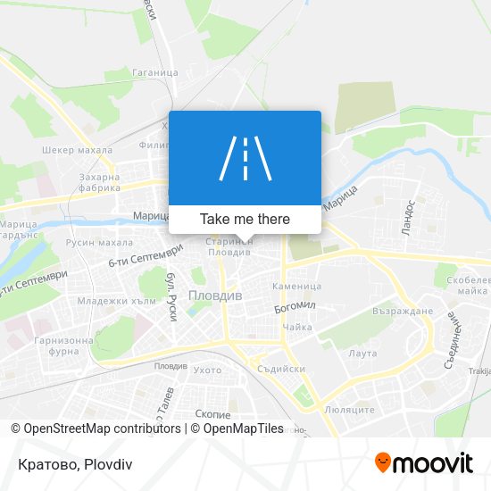 Карта Кратово