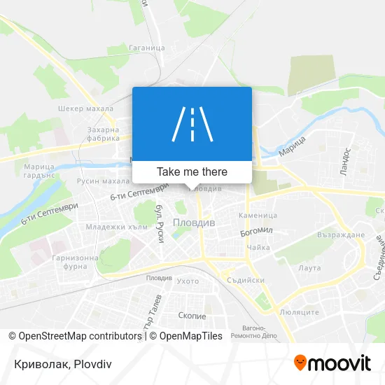 Карта Криволак