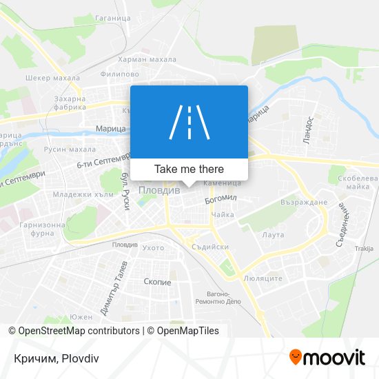 Карта Кричим