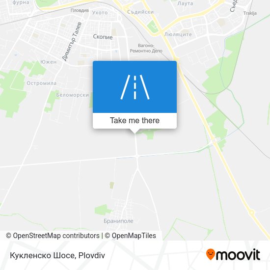 Карта Кукленско Шосе