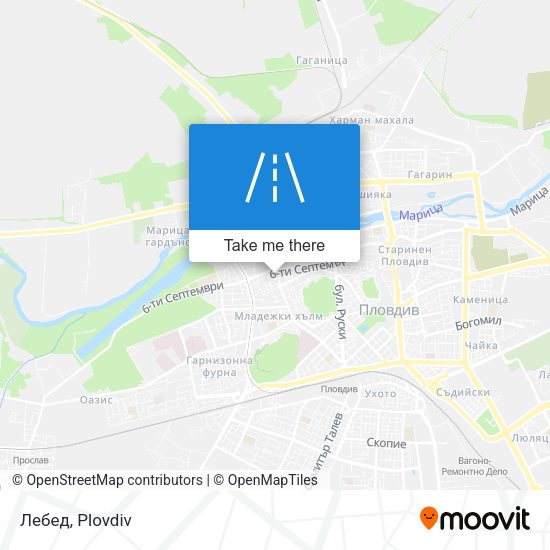 Лебед map