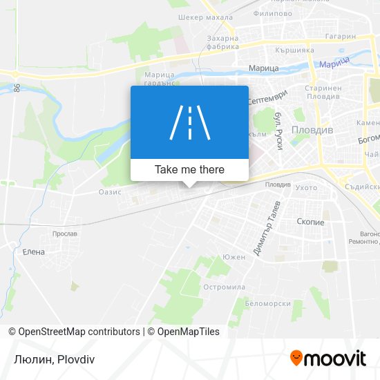 Люлин map