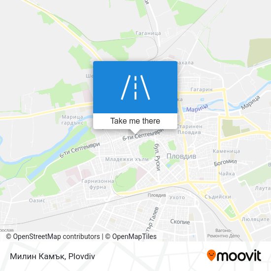 Милин Камък map