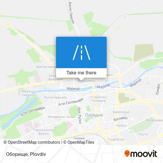 Оборище map