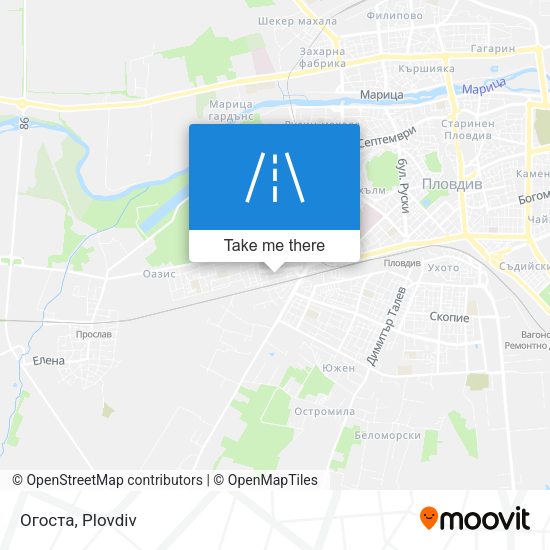 Огоста map