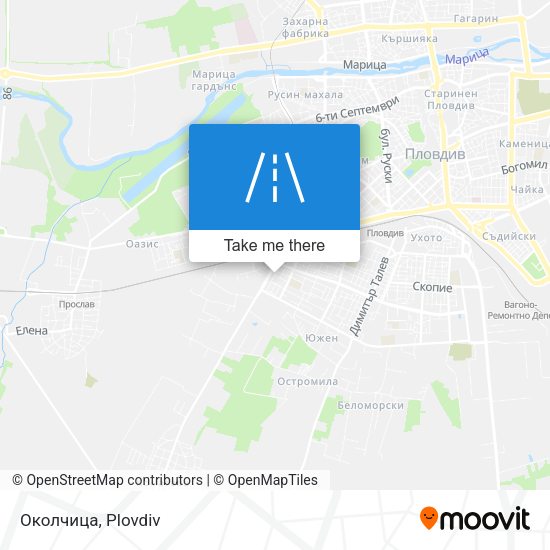 Околчица map