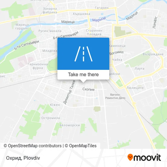 Карта Охрид
