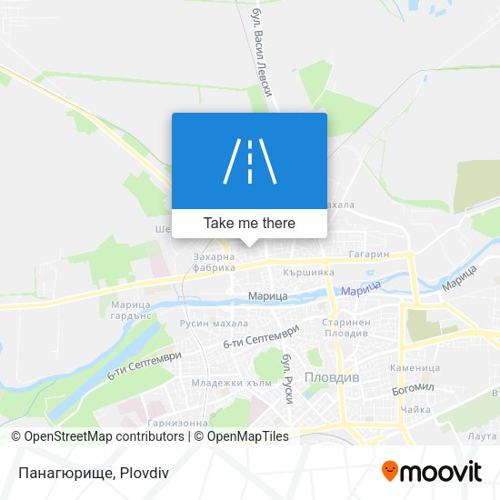 Панагюрище map